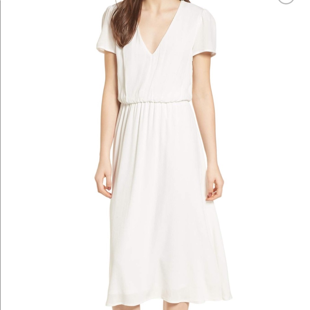 Wayf Blouson Midi Dress